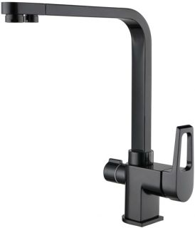 Смеситель для кухни ZORG Sanitary ZR 334 YF ЧЕРНЫЙ МЕТАЛЛИК